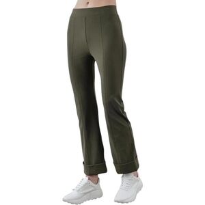 Worn 1x Elaine Kim verdell tech strech cuffed boot cut leggings trousers green M